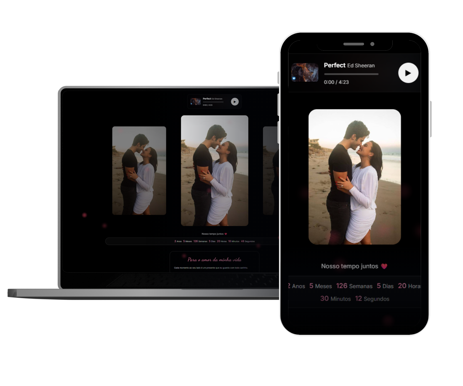 Exemplo de memória digital personalizada